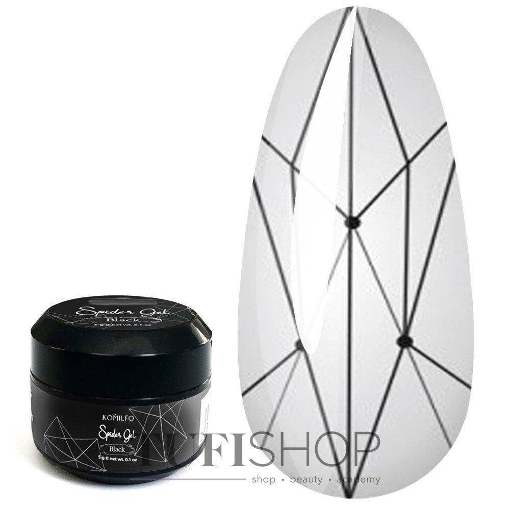 

Komilfo Spider Gel Black, 5 грамм, Черный