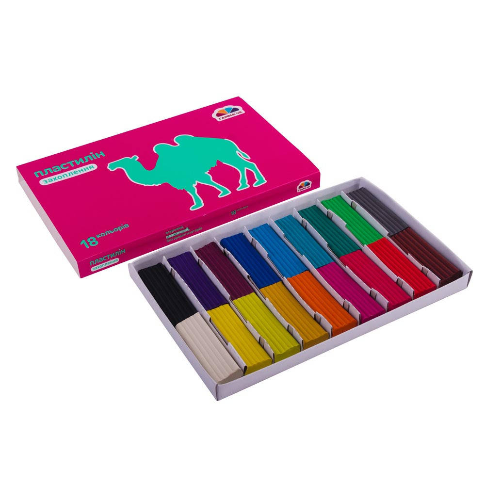 

Пластилин Гамма Украина Увлечение 18 цветов 200307