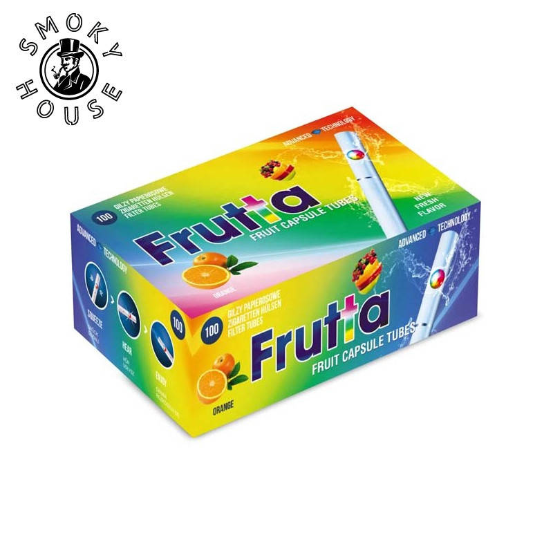 

Гильзы для сигарет "Frutta" (с капсулой апельсин) 100шт