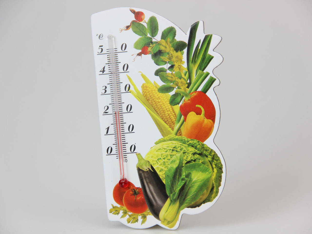 

Термометр комнатный без ртути на магните 80х140 мм с рисунком овощи
