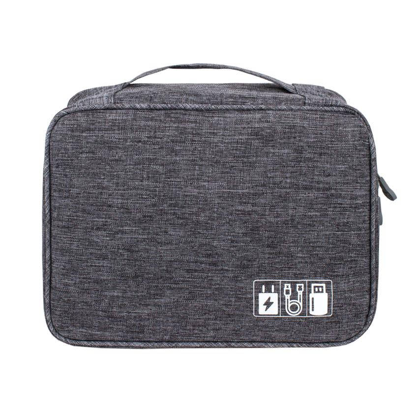 

Органайзер для гаджетов и зарядных устройств Travel 24,5х18,5х10 см Серый (25165)