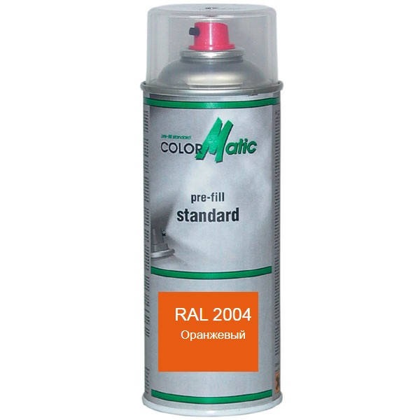 

Матовая аэрозольная акриловая краска RAL 2004 (оранжевый) Mobihel