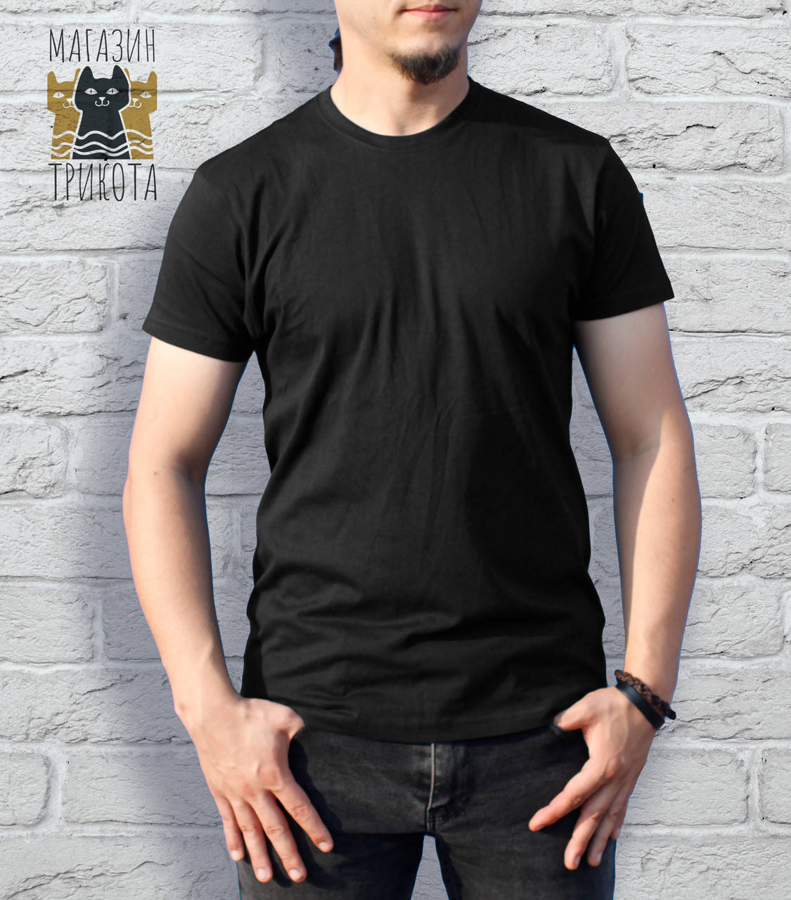 

Футболки хлопок без рисунка черный