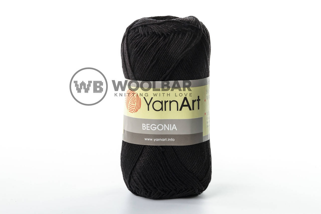 

Пряжа YarnArt Begonia 999 черный