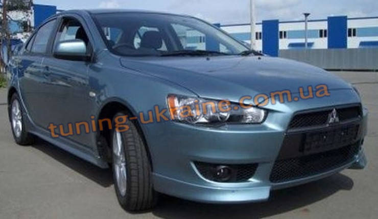 

Юбка передняя (КЛЫКИ) на Mitsubishi Lancer X