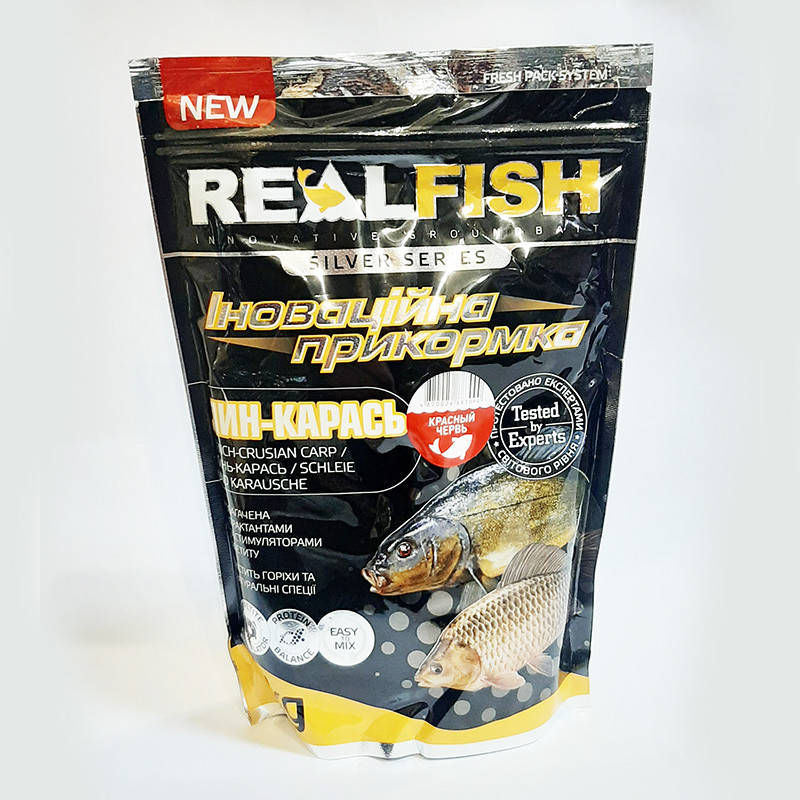 

Прикормка RealFish Линь-карась Красный червь 1кг