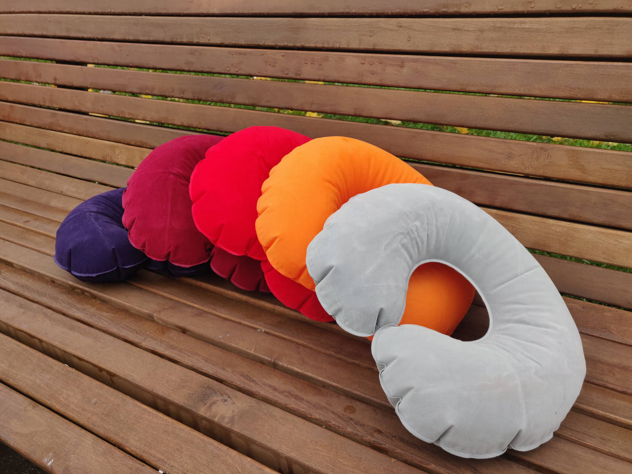 

Дорожная подушка подголовник для шеи Надувная, Разные цвета