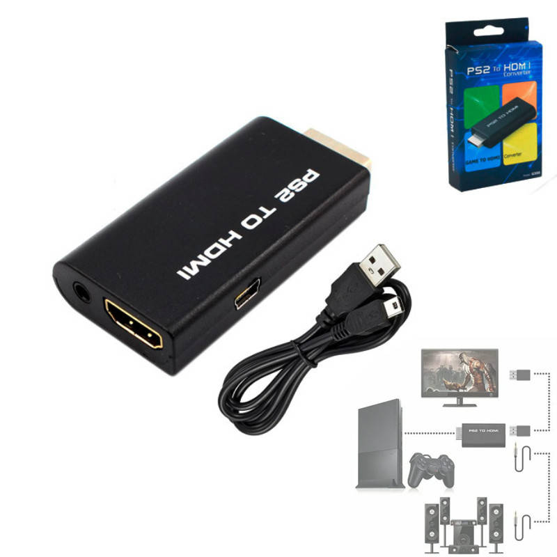 

Конвертер PS2 в HDMI для Sony PlayStation 2 відео адаптер, G300, Черный