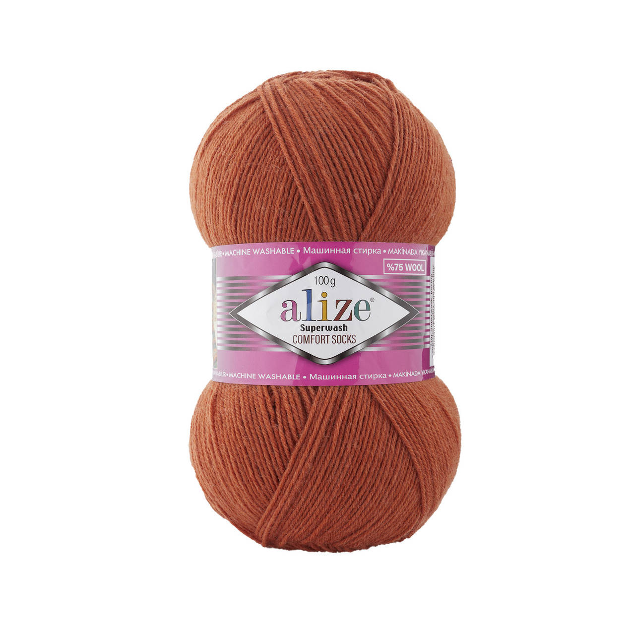 

Пряжа Alize Superwash 100 433 рыжий