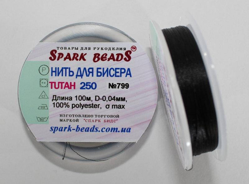 

Нить для бисера TYTAH 250 №2799. Черный 100 м