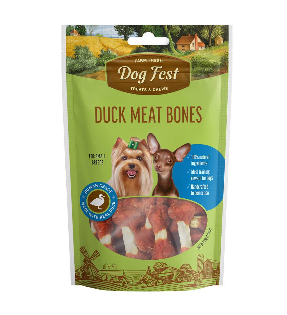 

Dog Fest Косточки утиные для мини-пород лакомство для собак - 55 г