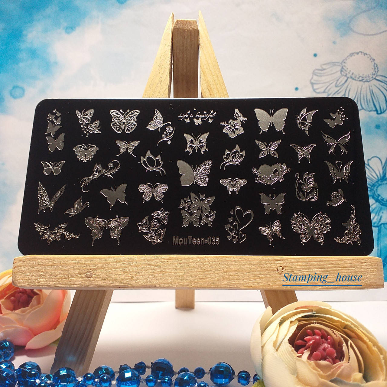 

Пластина для стемпинга Mou Teen-035