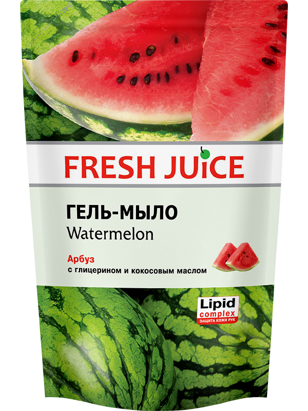 

Жидкое крем-мыло дой-пак Watermelon 460мл Fresh Juice