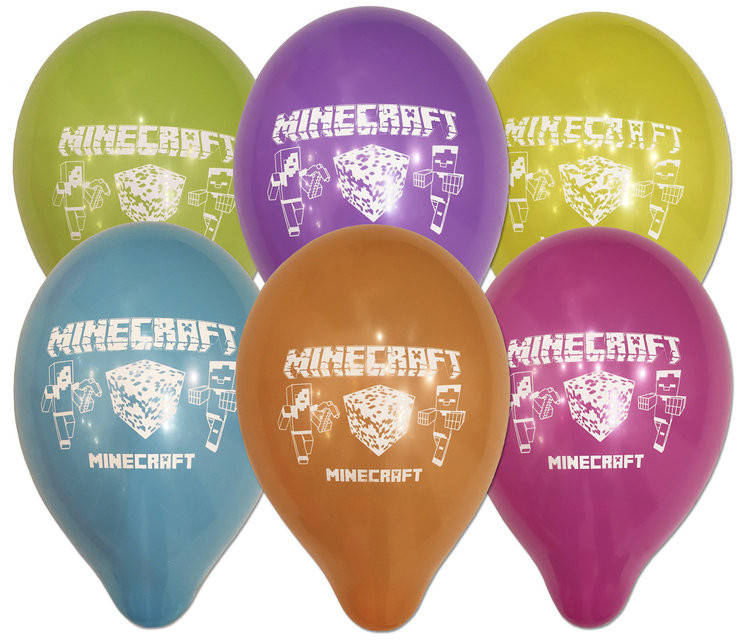 

Шарики воздушные в стиле Майнкрафт 10" 26 см.