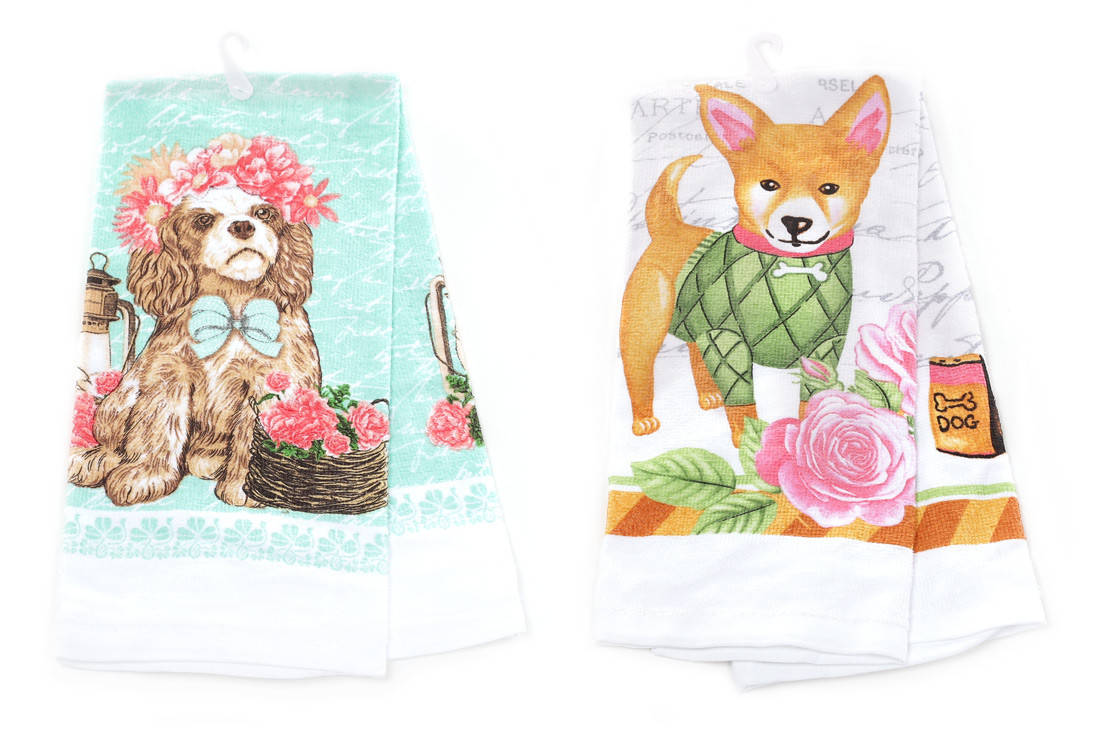 

Кухонное полотенце Собаки, 2 вида, Коричневый