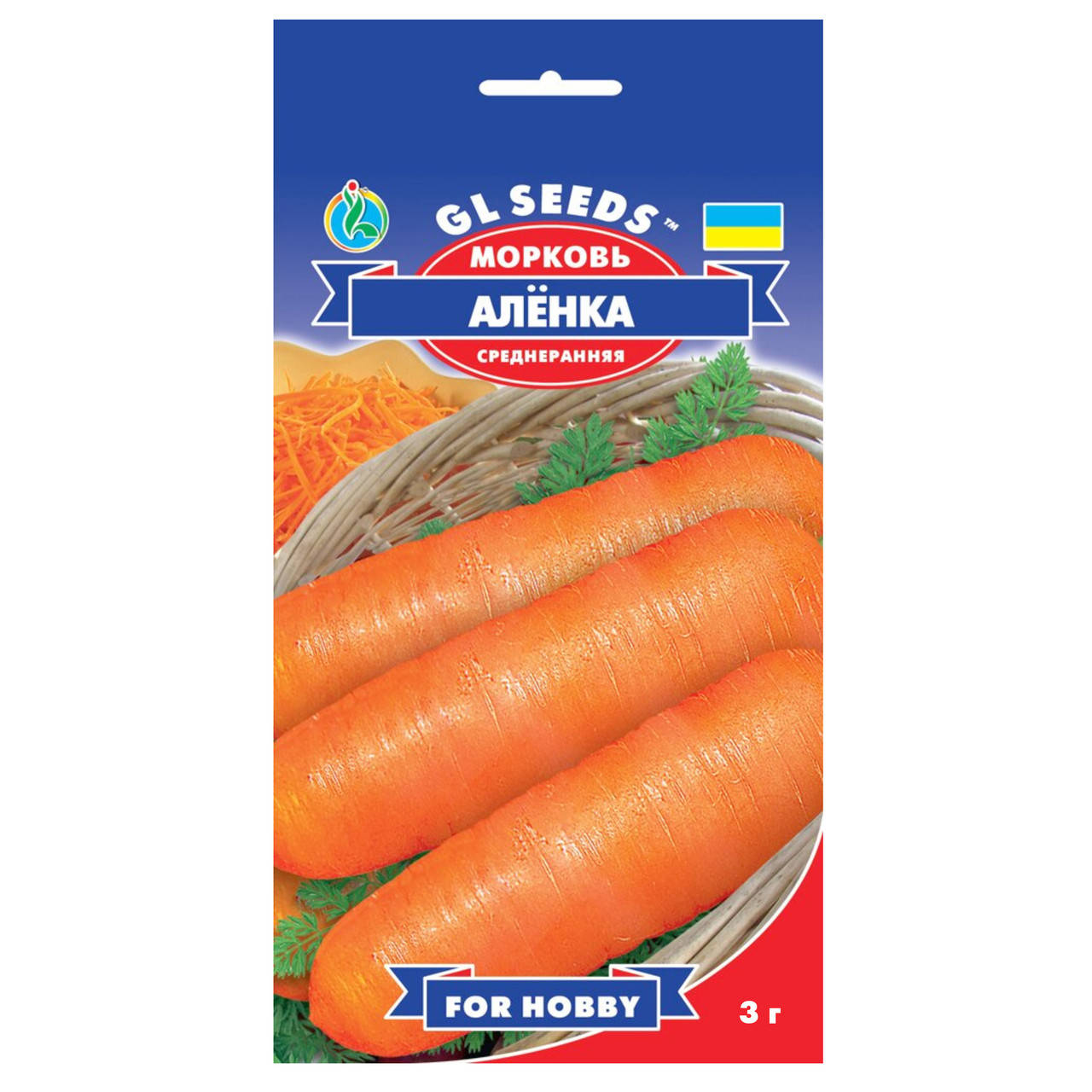 

Морковь Аленка 3 г Gl Seeds