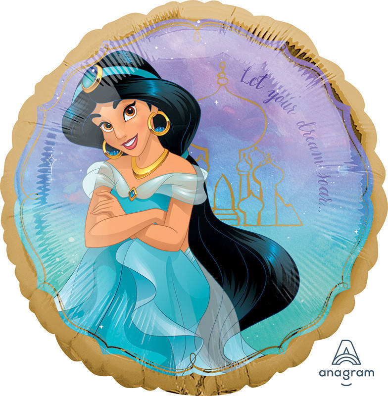 

А 18" Jasmine Once Upon A Time Foil Balloon. Фольгированный шар Жасмин, Разные цвета
