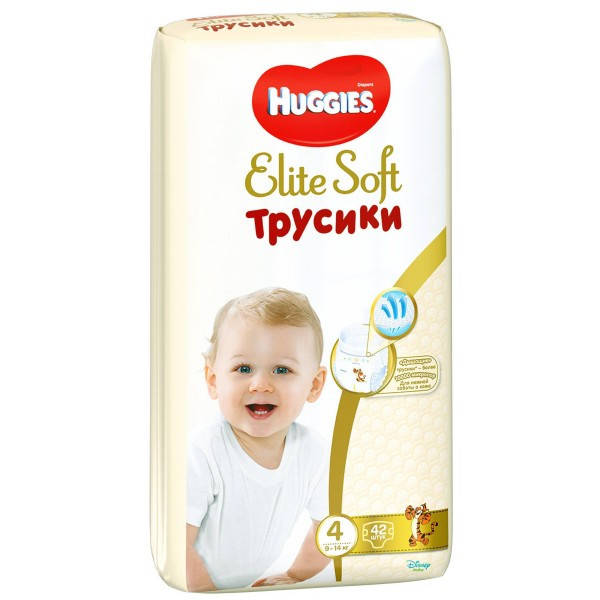 

Подгузники-трусики Huggies Elite Soft Pants 4 (9-14 кг), 42 шт
