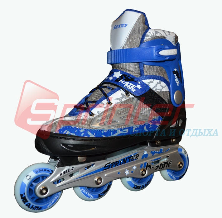 

Коньки роликовые раздвижные.(р. 40-43). 0813-L Синий
