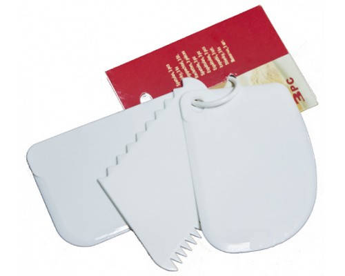 

Кондитерский скребок шпатель (набор 3 шт)