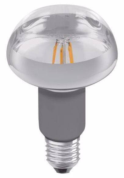 

Лампа светодиодная OSRAM Star LED R80 Е27 4W 360Lm 2700K теплая STS980, Белый