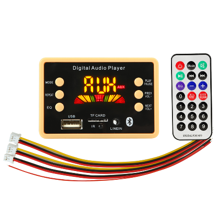 

Авто MP3 плеер Bluetooth5.0 FM USB microSD модуль12V MP3 FLAC WMA WAV
