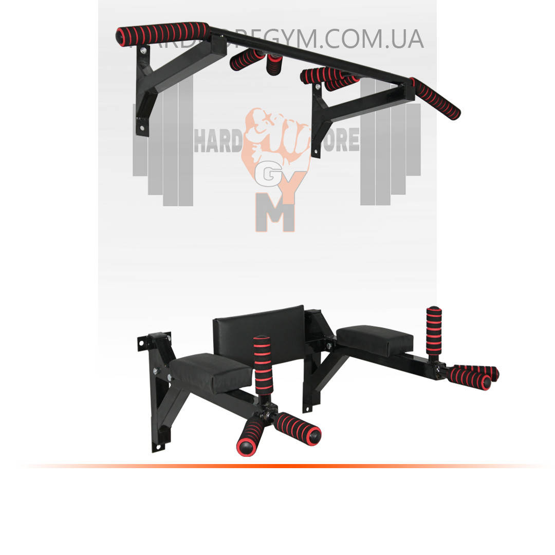 

Комплект: турник, брусья и пресс, Черный