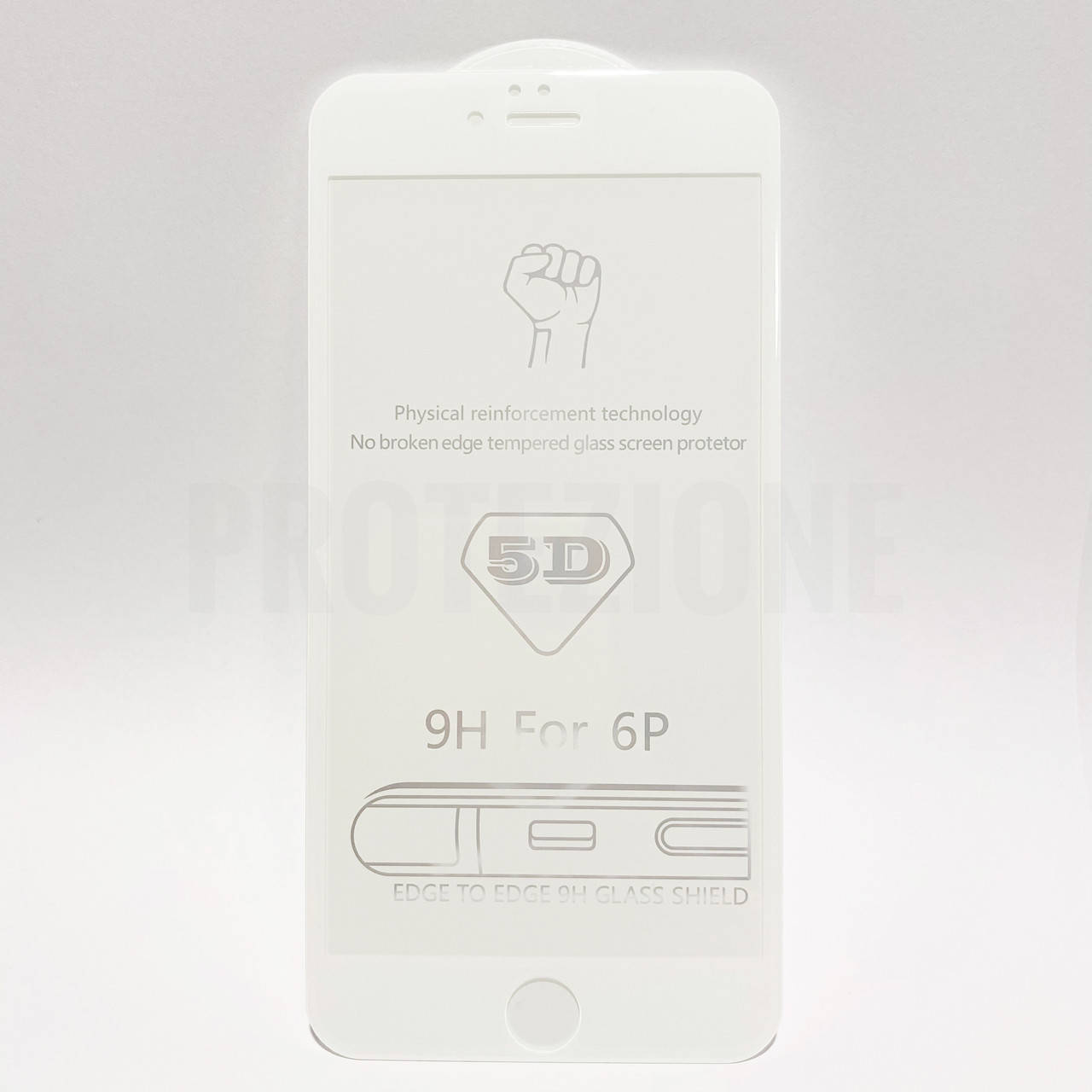 

Защитное стекло 5D для айфона iPhone 6 Plus / 6s Plus - White, Белый