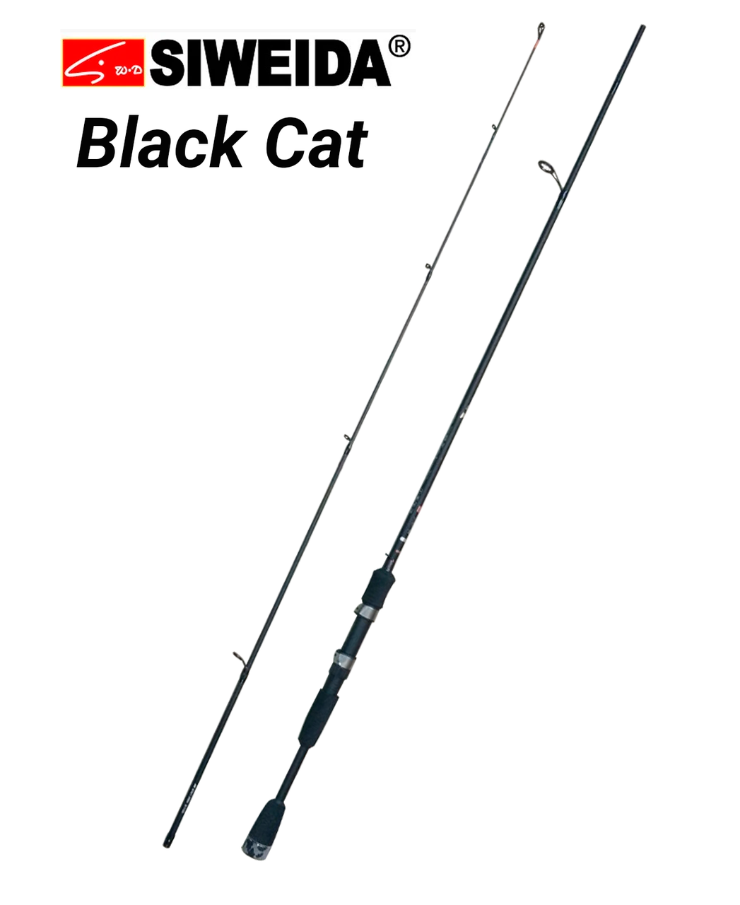 

Спиннинг 1.98 м 2-10 гр Black Cat Siweida, Черный