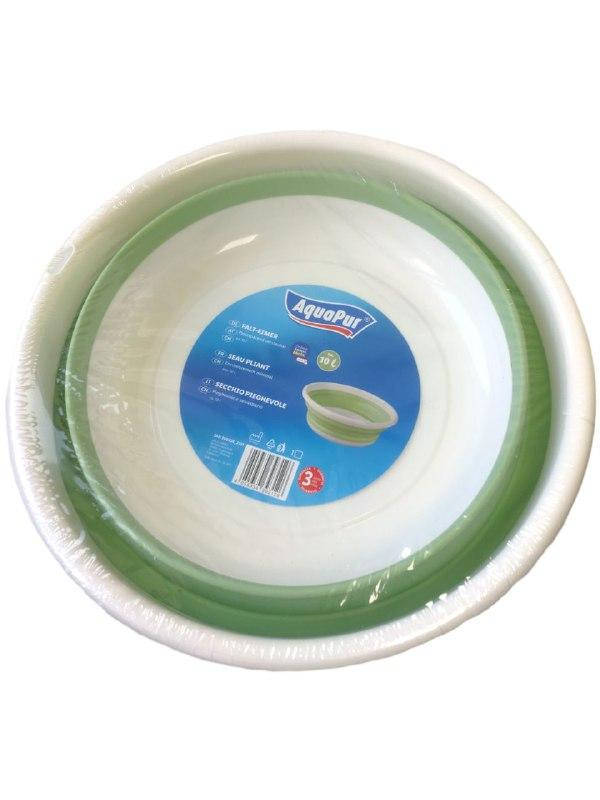 

Складной силиконовый тазик AquaPur 10 л
