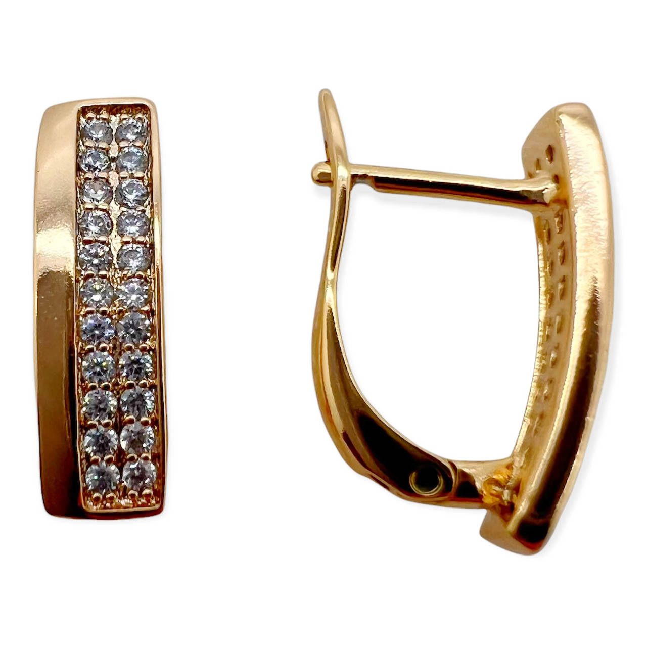 

Серьги стильные Xuping. 18k