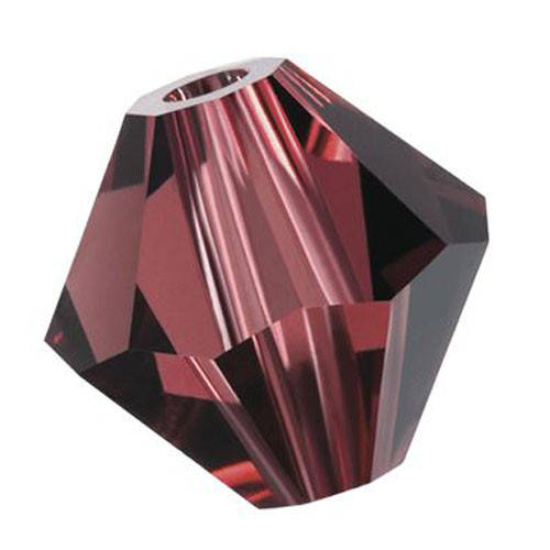 

Хрустальные биконусы Preciosa (Чехия) 4 мм Burgundy, Красный