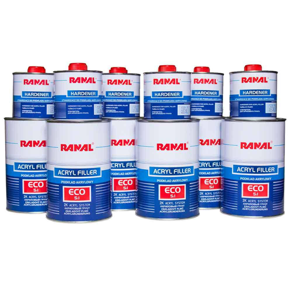 

Грунт акриловый Ranal ECO 5+1 1л с отвердителем Белый