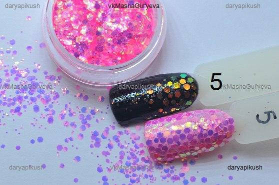 

Радужные чешуйки для декора ногтей для маникюра