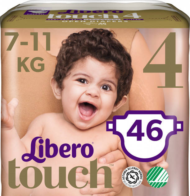 

Libero Подгузники Touch 4 (7-11 кг) 46 шт.