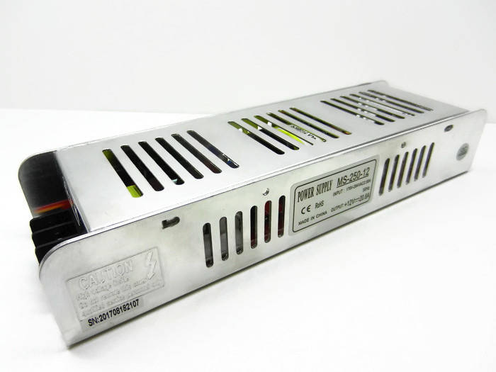 

Блок питания 12В 20.8А 250Вт SLIM 223×67×39 мм