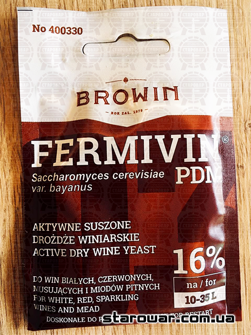 

BIOWIN сухие дрожжи Fermivin PDM для тяжелых условий