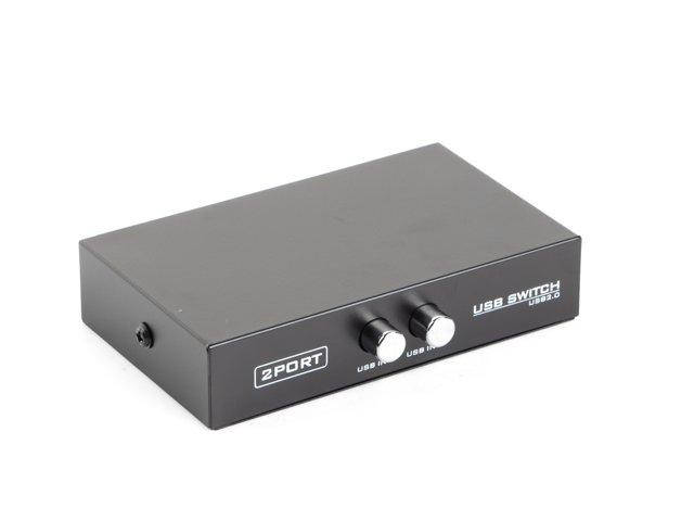 

Переключатель USB 2-портовый Gembird DSU-21 ручное управление 1 вход на два выхода