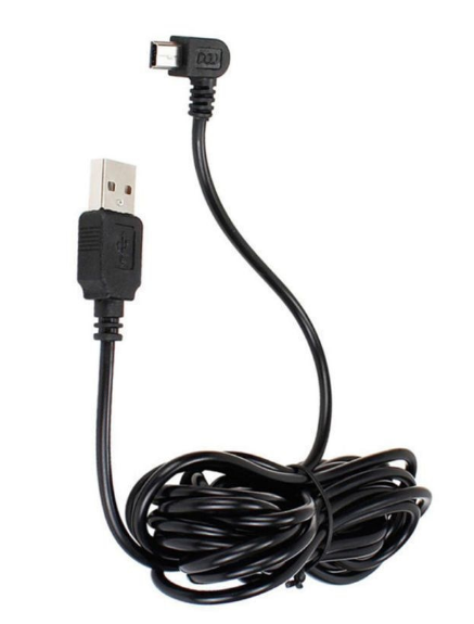 

Кабель Mini USB 3 метра для видеорегистратора, навигатора и др., Черный