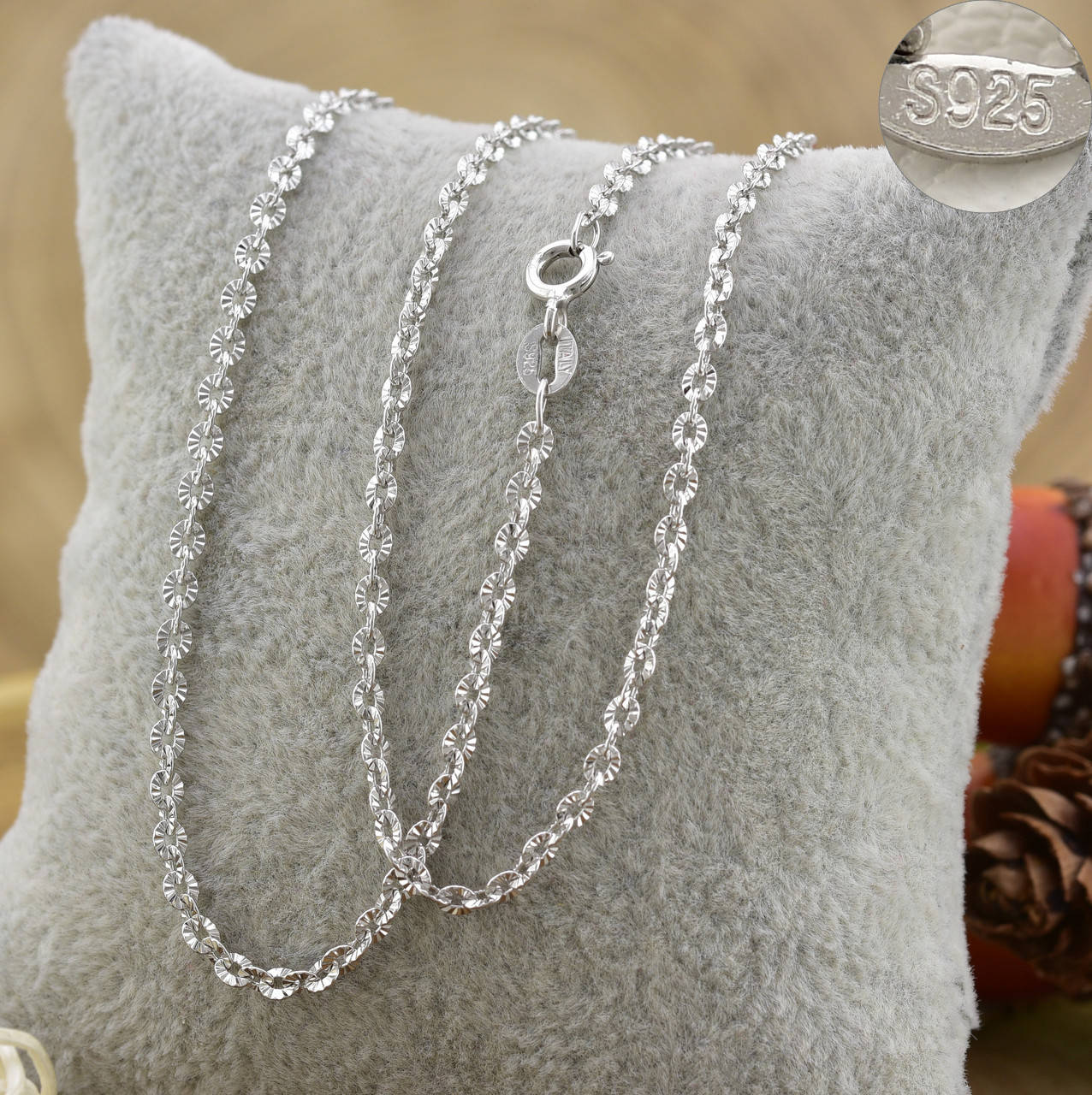 

Серебряная цепочка Якорная ажурна ширина 1 мм ТС5300344 длина 50