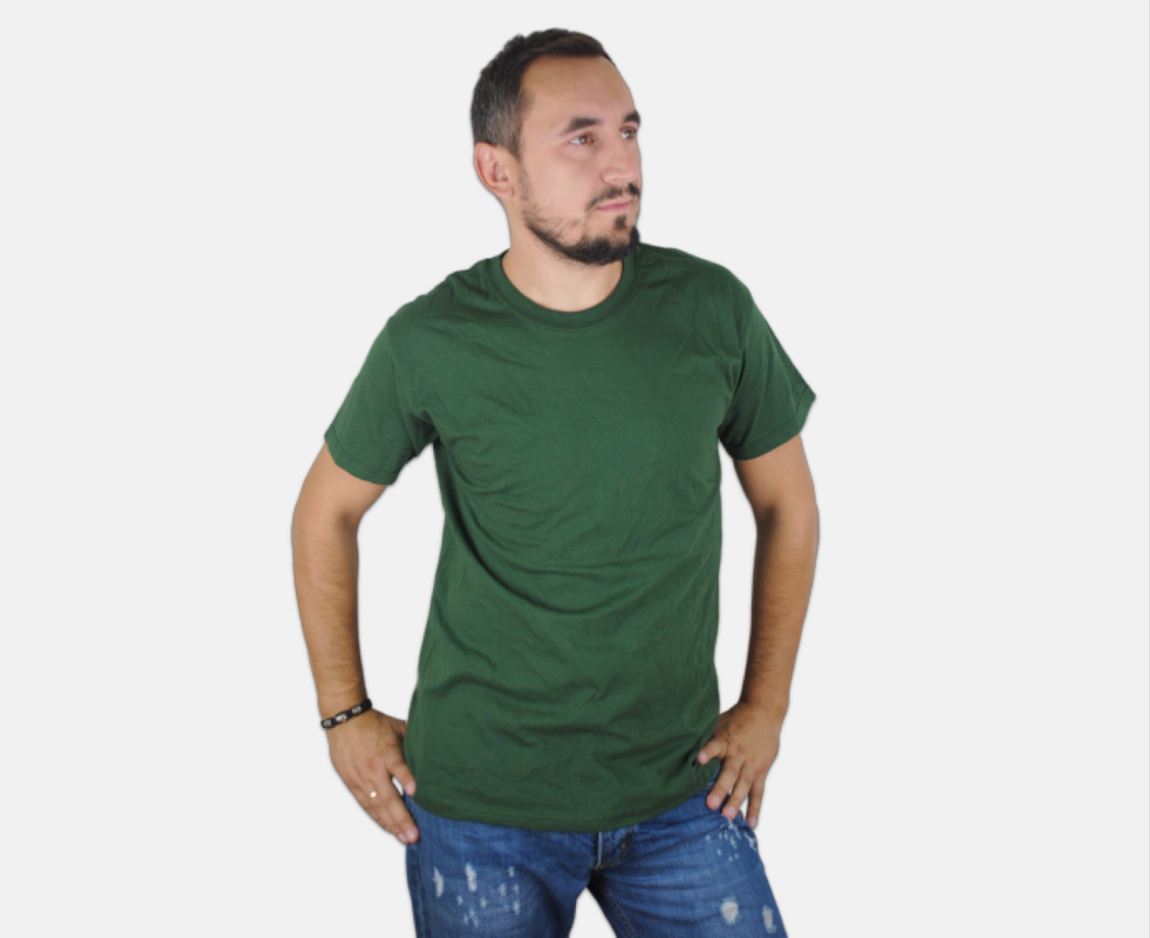 

Мужская Футболка Классическая Fruit of the loom Тёмно-Зелёный 61-036-38 Xl