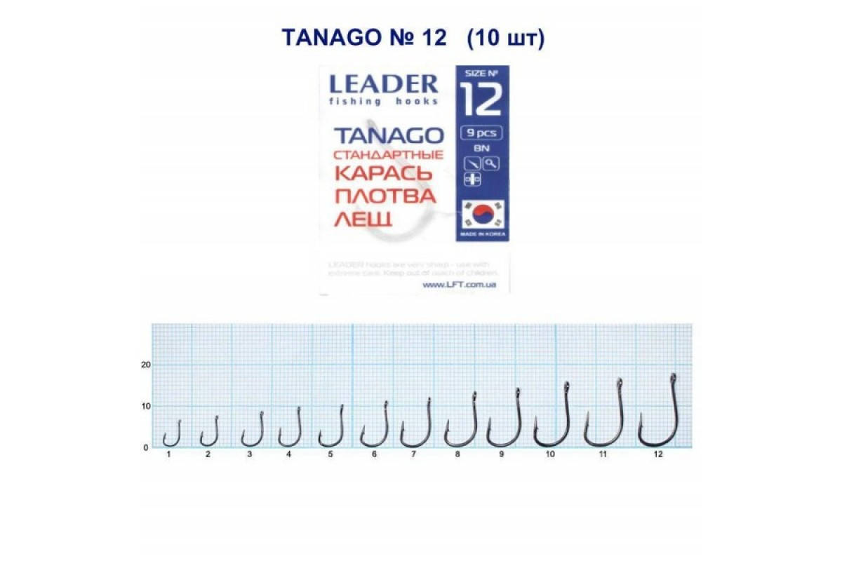 

Крючок стандартный Leader Tanago BN №6