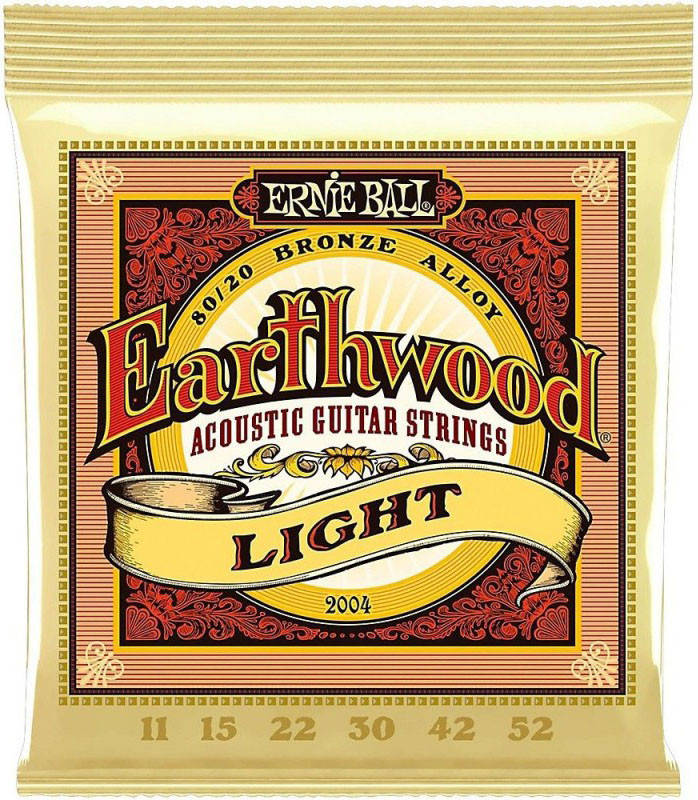 

Струны для акустической гитары Ernie Ball 2004 Earthwood Acoustic 80/20 Bronze Light 11/52