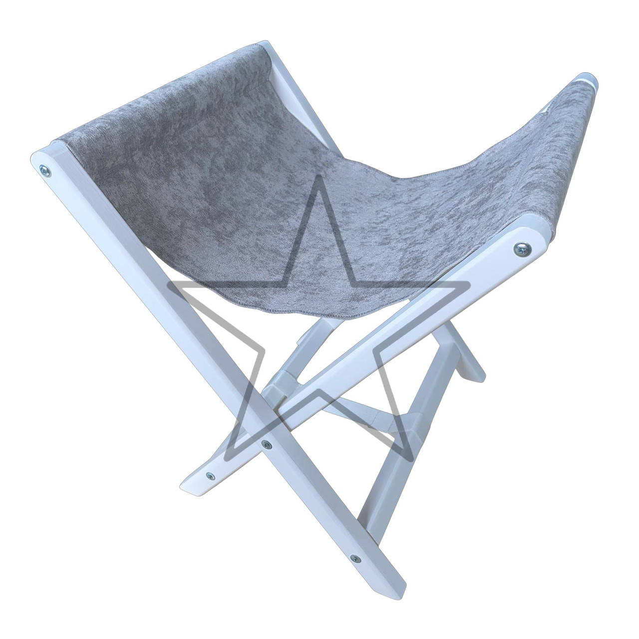 

Подставка под сумку белая, ткань велюр серая Air max, Серый