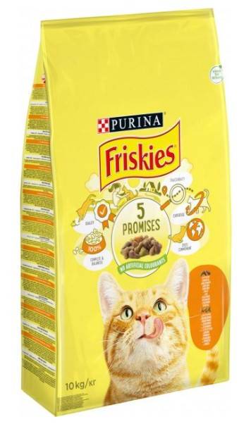 

Friskies с курицей, печенью и овощами - 10 кг