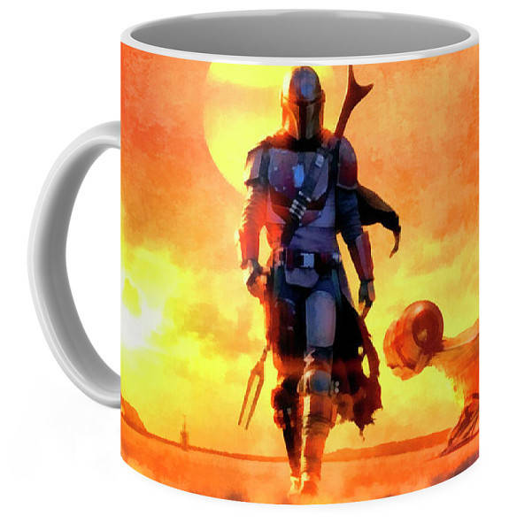 

Кружка GeekLand Звёздные войны Мандалорец Мандалорец Star Wars The Mandalorian Атака клонов TM.04.23, Белый