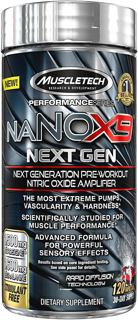 

Предтренировочный комплекс MuscleTech naNOX9 Next Gen 120 капсул
