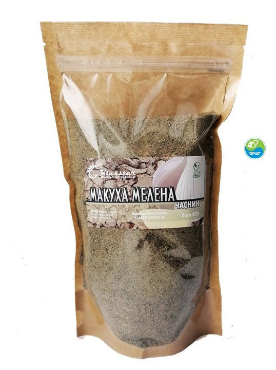 

Макуха молотая KLASSTER ЧЕСНОК 400 гр