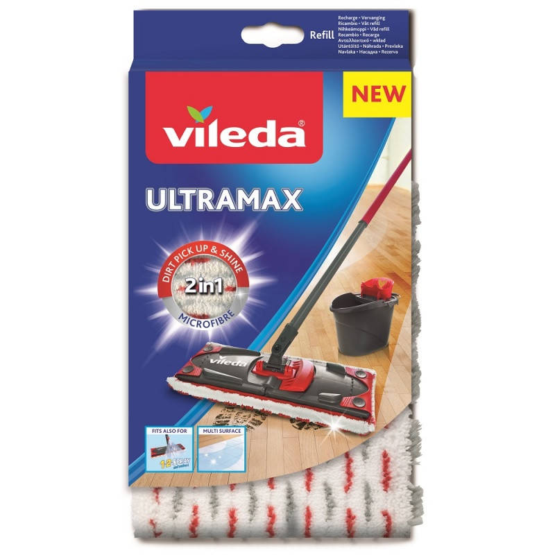 

Насадка для швабры Vileda UltraMax, UltraMat, Spray, Белый