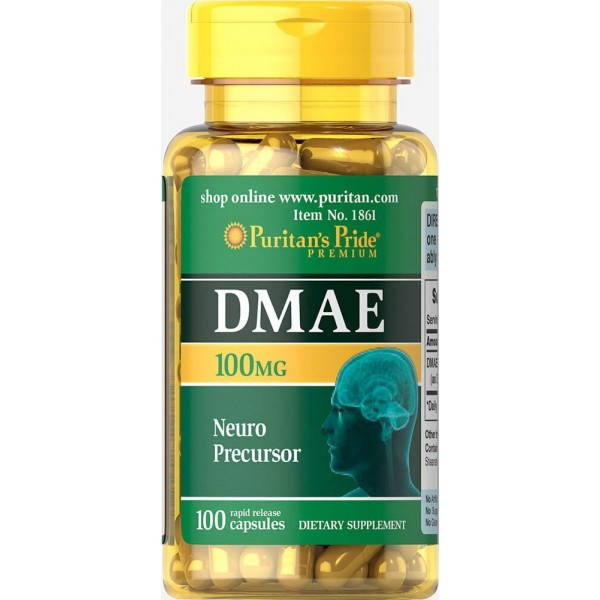 

Диметиламиноэтанол, DMAE, Puritan's Pride, 100 мг, 100 капсул (PTP-11861)